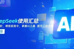 （14216期）DeepSeek使用汇总，基础到进阶，提示词技巧，掌握AI工具  提升工作效率