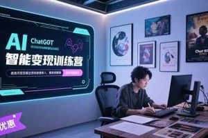 （15389期）AI智能变现训练营，ChatGPT写作变现，电影解说制作，图文带货方法论
