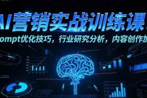 （15465期）AI营销实战训练课：Prompt优化技巧，行业研究分析，内容创作加速