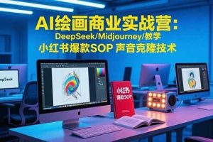 （15460期）AI绘画商业实战营：DeepSeek/Midjourney/教学 小红书爆款SOP 声音克隆技术