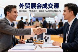 （16356期）外贸展会成交课，含目标制定、客户邀约、现场成交，系统化SOP提升参展ROI