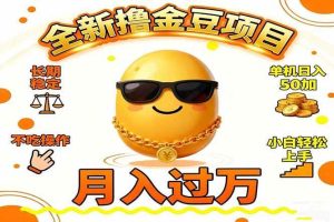 (16629期)2025全新撸金豆项目 长期稳定单机日入50+不吃操作小白轻松上手月入过万…