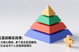 （17095期）五道战略实战课：五大核心模块，多个名企实战案例，助力企业与个人实现持续增长