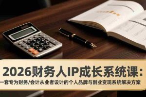 （17339期）2026财务人IP成长系统课：一套专为财务/会计从业者设计的个人品牌与副业变现系统解决方案