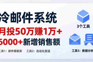 （17469期）月投 50 刀赚 1 万 +！冷邮件系统：6000 + 新增销售额，靠 3 个工具轻松搞