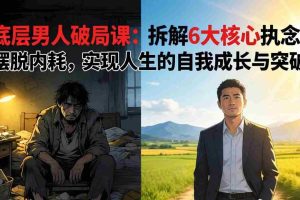 （17747期）付费文章：底层男人破局课：拆解 6 大核心执念，摆脱内耗，实现人生的自我成长与突破