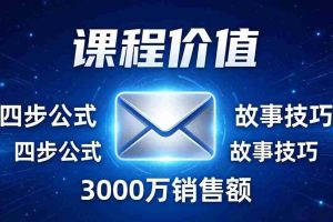 （17771期）高效邮件销售课：15分钟写出高转化邮件，四步公式+故事技巧，3000万销售额玩法拆解