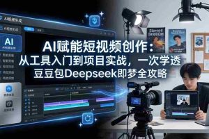 （17762期）AI赋能短视频创作：从工具入门到项目实战，一次学透豆包Deepseek即梦全攻略