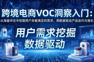 （17796期）跨境电商VOC洞察入门：从海量评论中挖掘用户未被满足的需求，用数据驱动产品迭代与增长