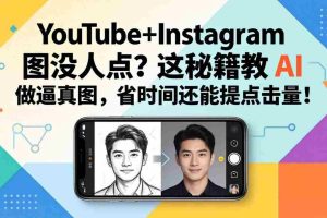（17911期）YouTube+Instagram图没人点？这秘籍教 AI 做逼真图，省时间还能提点击量