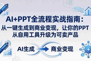 （18142期）AI+PPT全流程实战指南-更新4月21：从一键生成到商业变现，让你的PPT从自用工具升级为可卖产品