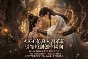 （18199期）AIGC 仿真人短剧创作革新，解锁仙侠爱恋全新呈现，一键出高质场景，零门槛打造爆款剧集