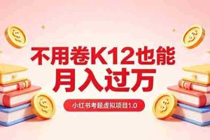 （18269期）黄岛主小红书考题虚拟项目1.0：不用卷K12也能月入过万（价值2988的课程）