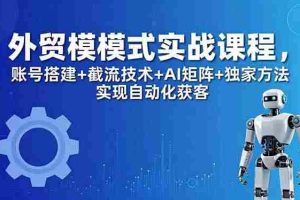 （18367期）外贸新模式实战课程-更新5月，账号搭建+截流技术+AI矩阵+独家方法实现自动化获客