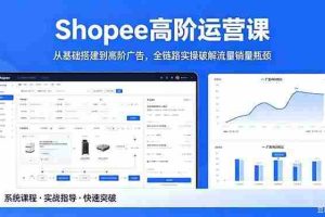 （18499期）Shopee高阶运营课-2026年5月更新，从基础搭建到高阶广告，全链路实操破解流量销量瓶颈