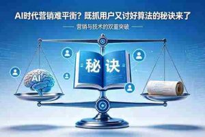 （18600期）AI时代营销难平衡？既抓用户又讨好算法的秘诀来了【原创双语字幕】
