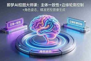 （18619期）即梦AI控图大师课：主体一致性+边缘轮廓控制+角色姿态，精准把控图像生成
